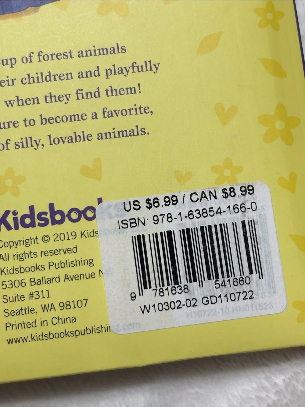 Kiss Those Toes Children's Board Book - Yellow
